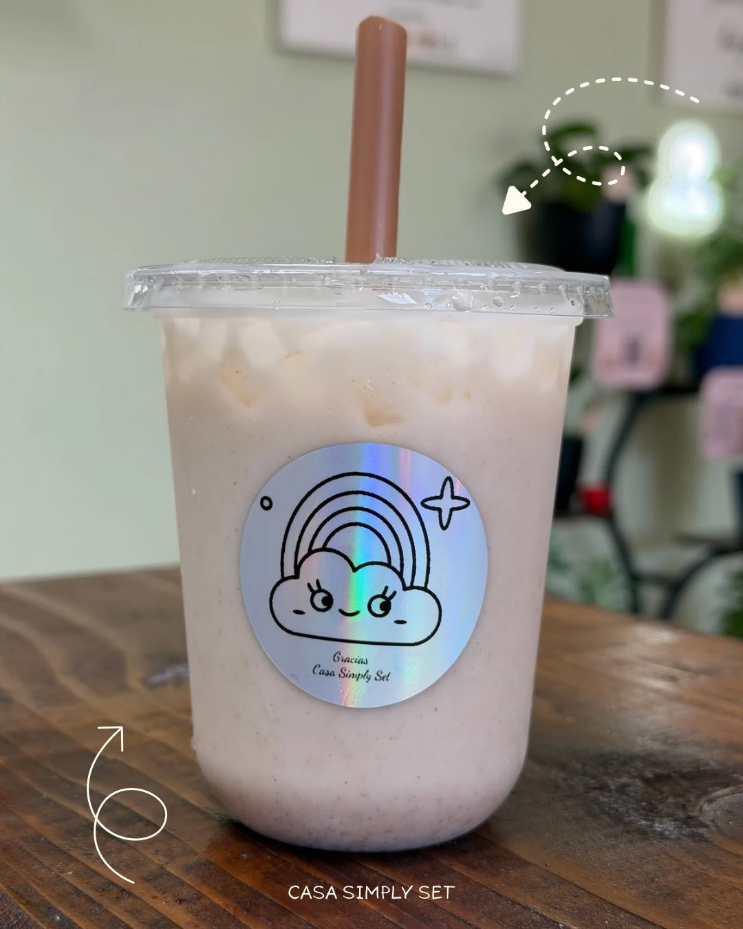 Colorful Mexican fruit drink